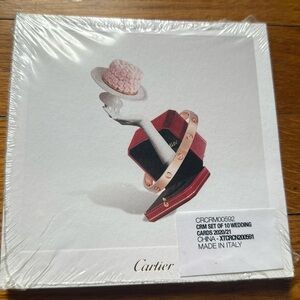 Cartier set of 10 limited edition cards.